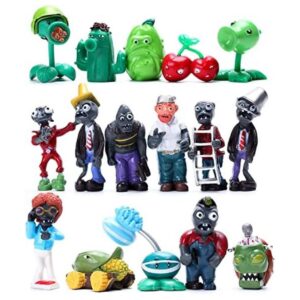 Maikerry 16 figuras de plantas contra zombies figuras de_1