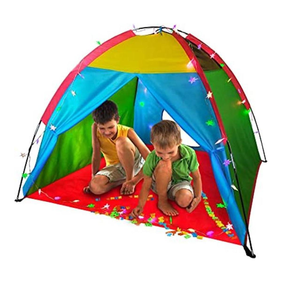 LimitlessFunN Tienda de campaña Rainbow para niños con