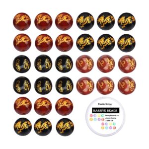 Cuentas de cristal natural con piedras preciosas redondas_1