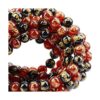 Cuentas de cristal natural con piedras preciosas redondas_3