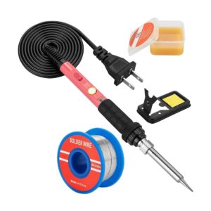 Kit de soldador de 60 W con calentador de cerámica 4 en_1