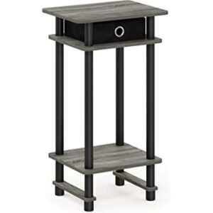 Furinno TurnNTube Mesa auxiliar alta roble francés_1
