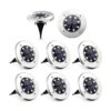 Pack de 8 luces solares Solpex para el suelo 8 luces LED_1