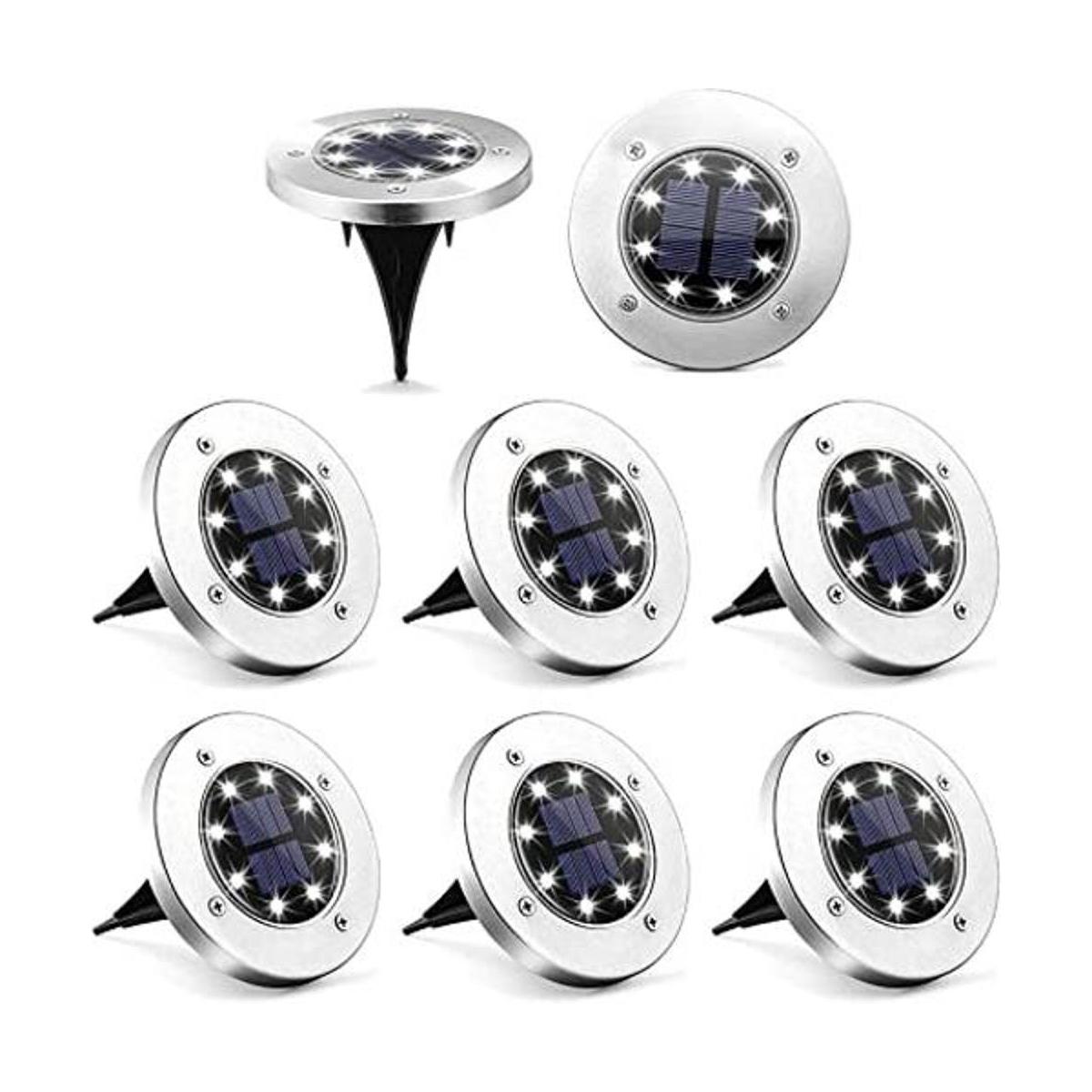 Pack de 8 luces solares Solpex para el suelo 8 luces LED