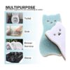Juego de 8 esponjas de cocina con forma de gato de doble_5