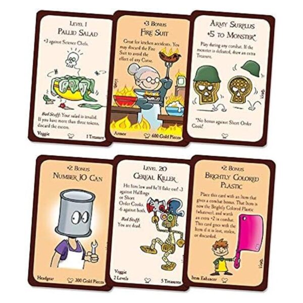 Juego de mesa Munchkin Crazy Cooks Juego de cartas_4