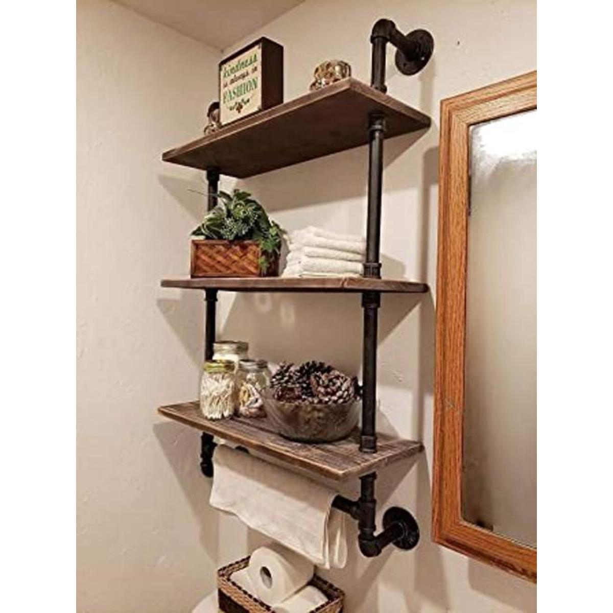 Estante de baño industrial para pared estantes de baño