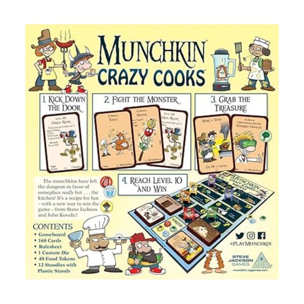 Juego de mesa Munchkin Crazy Cooks Juego de cartas_2