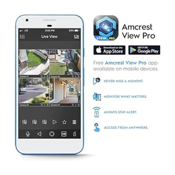 Amcrest UltraHD Cámara PoE de seguridad IP de 5 MP para_5