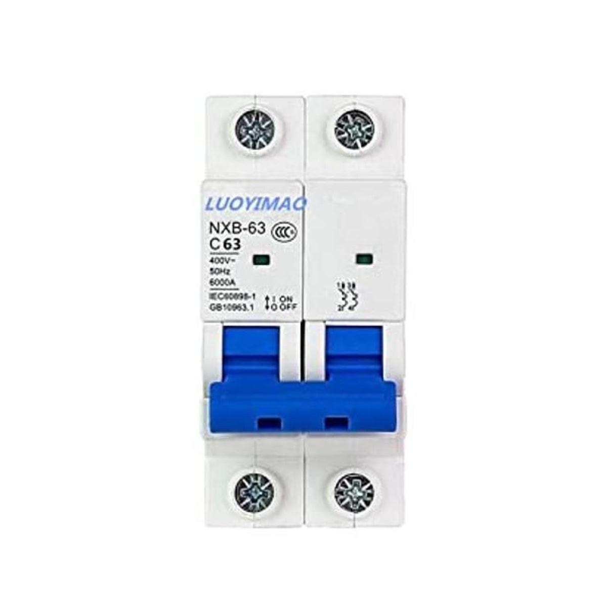 LYM Buena calidad 2 polos 20A32A63A 400V bajo voltaje