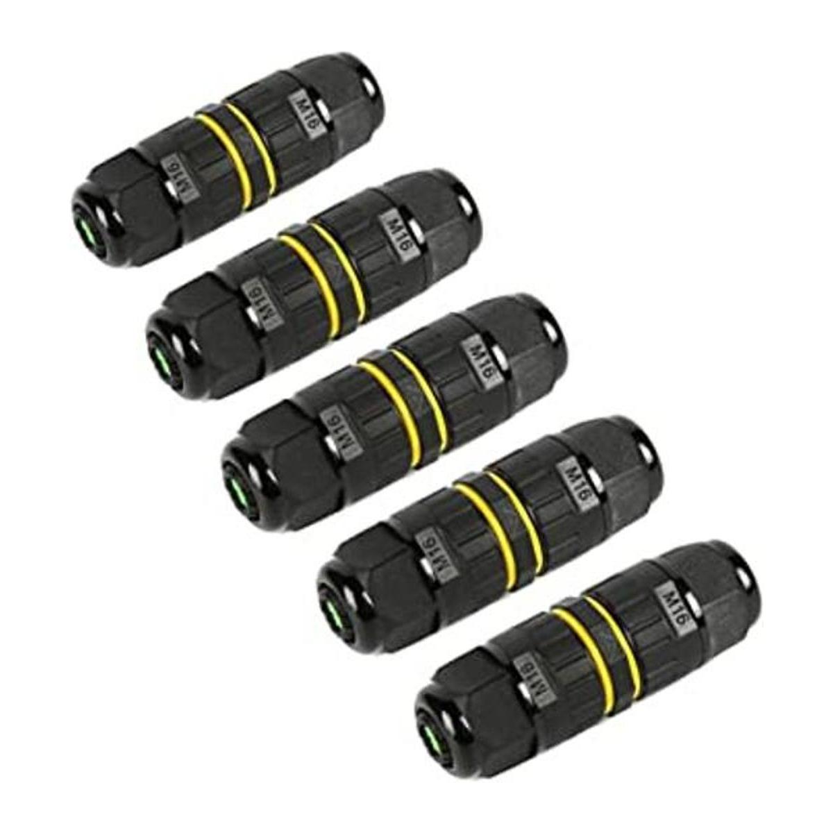 Conector de cable eléctrico IP68 impermeable de 2 vías
