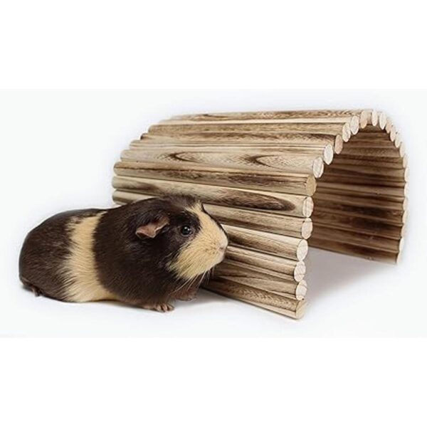 Escondite de madera flexible extra grande casa túnel_4