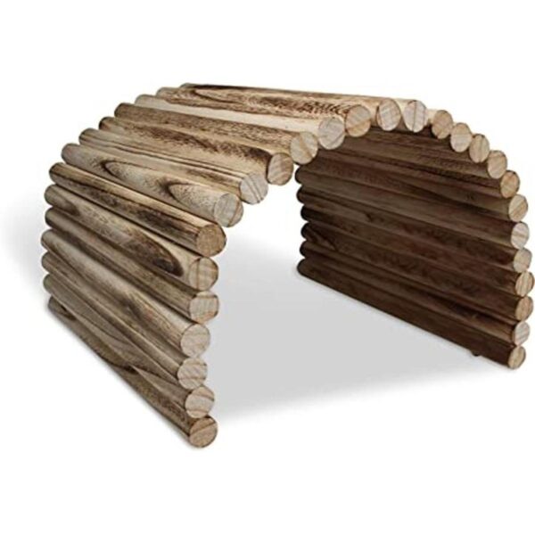 Escondite de madera flexible extra grande casa túnel_1