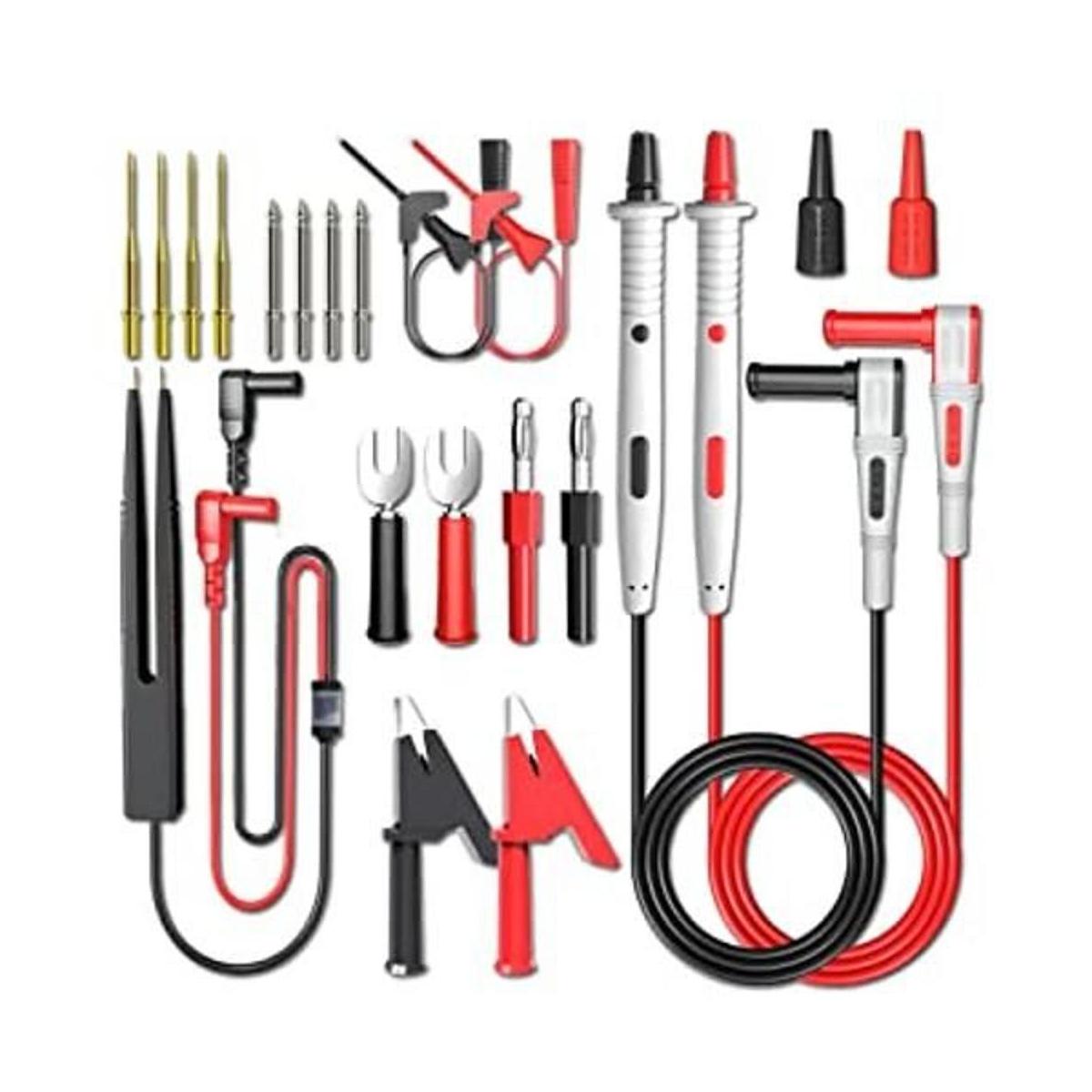 Goupchn Kit de cables de prueba de multímetro 21 sondas