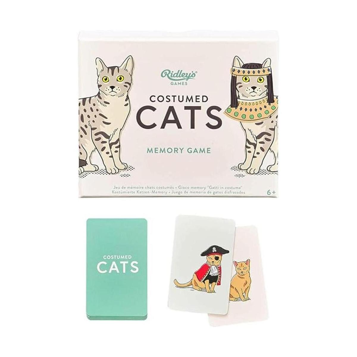 Disfraz de gatos juego de memoria
