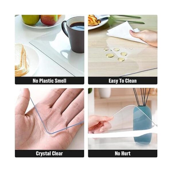 Royhom Protector de mesa transparente 0.059 in de grosor_4