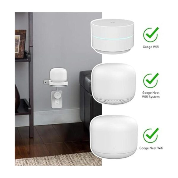 Delidigi Google WiFi Soporte de pared ABS para router y_2