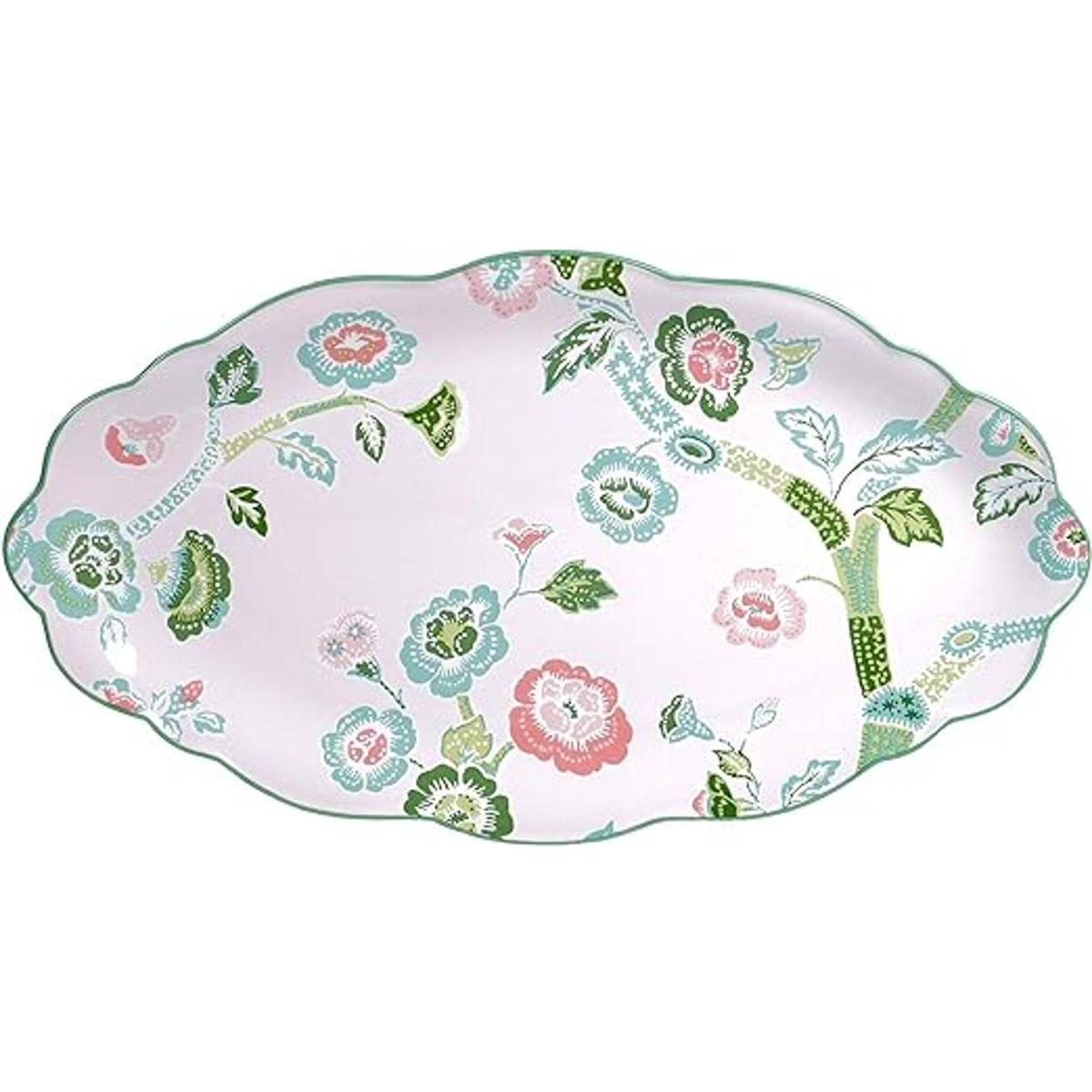Certified International English Garden Plato ovalado