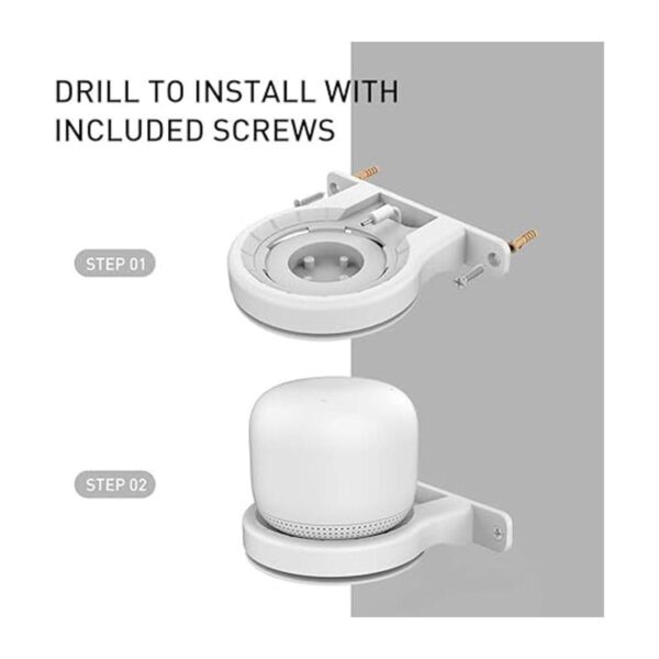 Delidigi Google WiFi Soporte de pared ABS para router y_3