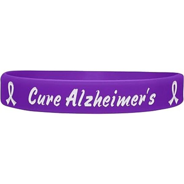 Pulsera con texto Fight Like a Girl I Wear Purple for The_4