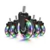 Hivexagon Juego de 5 ruedas para silla de oficina con_1