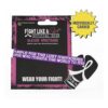 Pulsera con texto Fight Like a Girl I Wear Purple for The_5