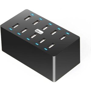 Cargador de pared de 10 puertos cargador rápido USB de_1