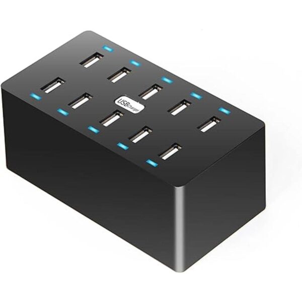 Cargador de pared de 10 puertos cargador rápido USB de_1