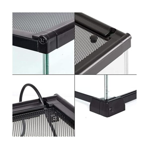 REPTI ZOO Glass Mini 8 galones Terrario reptil 12 x 12 x_3