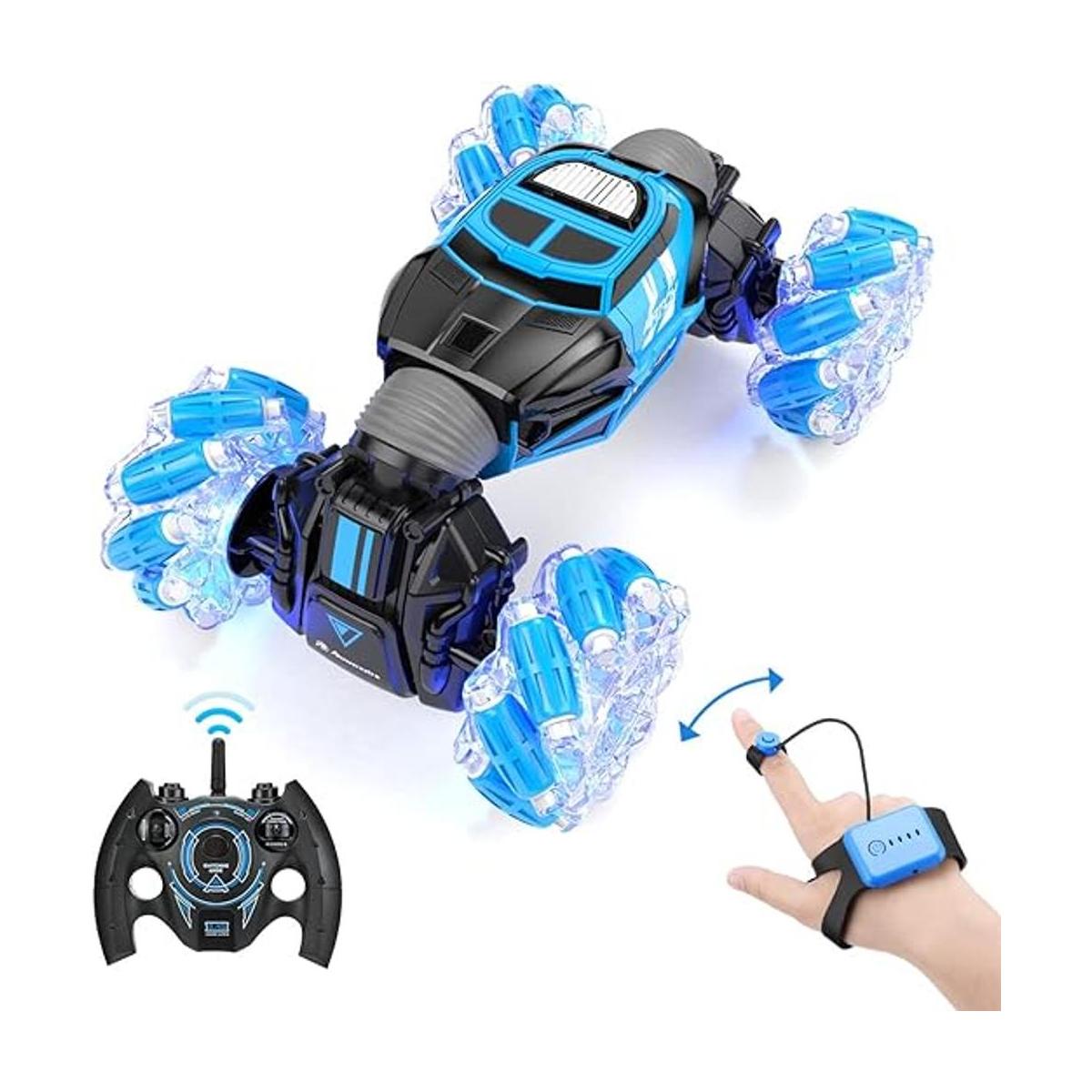 Powerextra Coche de acrobacias a control remoto 4WD 2.4