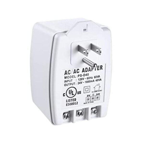 Enchufe transformador de CA de 24 VCA y 40 VA con fusible_1