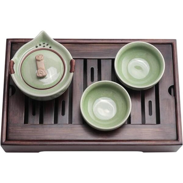 Mini bandeja de té china de bambú Bandeja de té japonesa