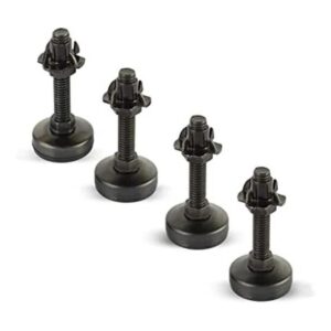 Kit de nivelador de muebles negro zinc negro de 4 puntas_1