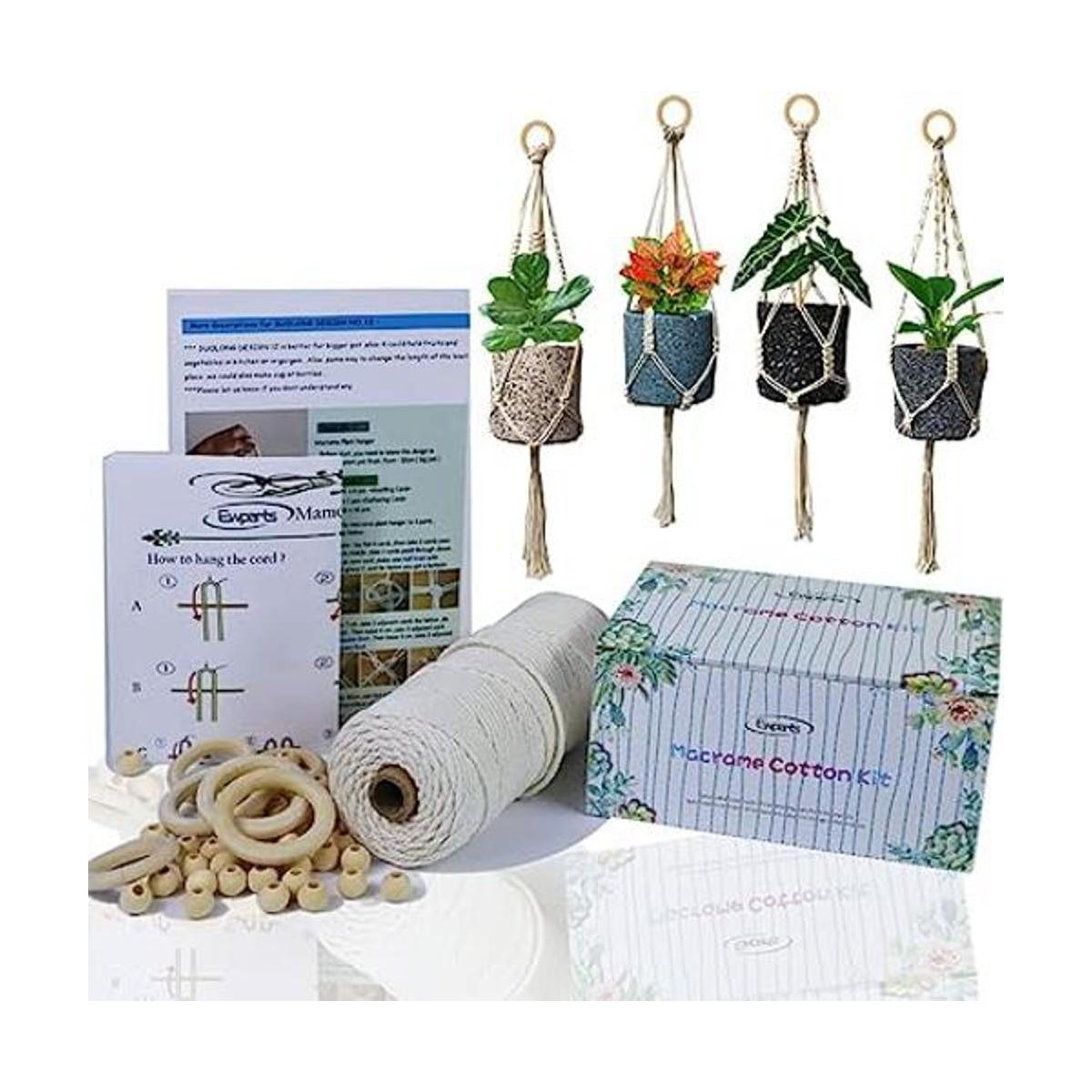 Kits de macramé para adultos principiantes con cuentas de