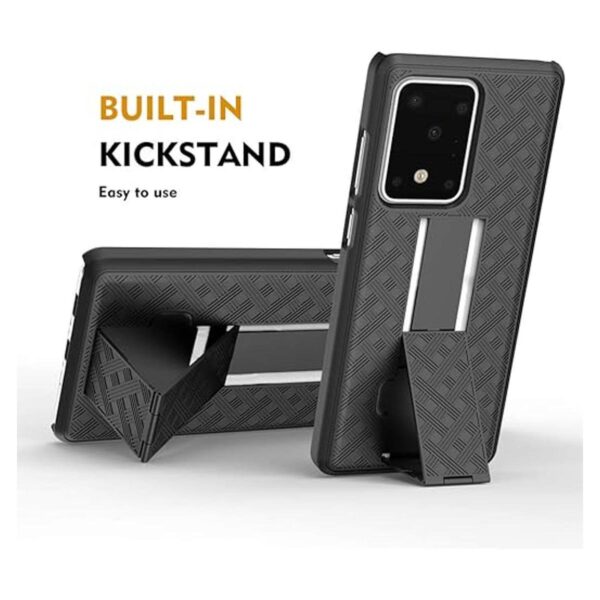 Funda para Samsung S20 Ultra Clip de Cinturón Negro_4