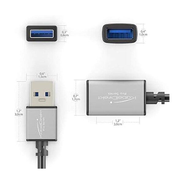 KabelDirekt Cable de extensión USB A 3.0 6 pulgadas x_3