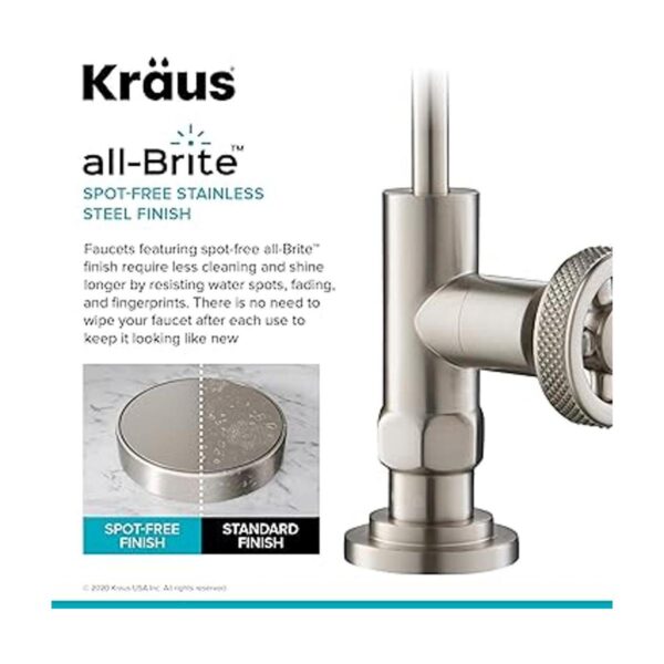 Kraus KPF3121BG Allyn Grifo de cocina puente_3
