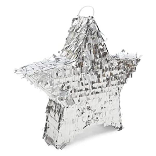 Pinata pequeña de papel de aluminio plateado para fiesta_1