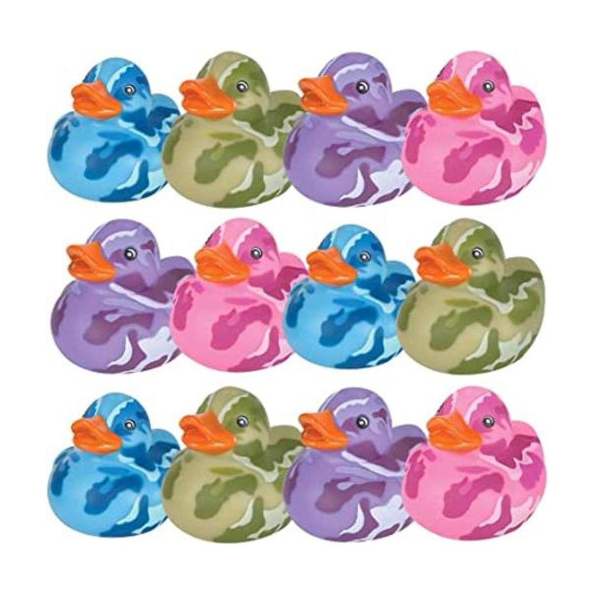 ArtCreativity Patos de goma de camuflaje de 2 pulgadas