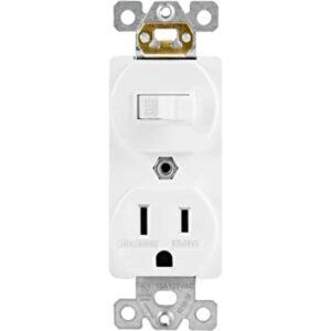 ENERLITES Interruptor combinado de palanca de un solo polo_1