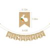 Rainlemon Bandera de yute con diseño de conejito de_5