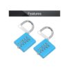 MroMax 2 candados combinados de 10 dígitos para casillero_3