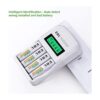 EBL Baterías AA recargables con cargador de batería LCD_3