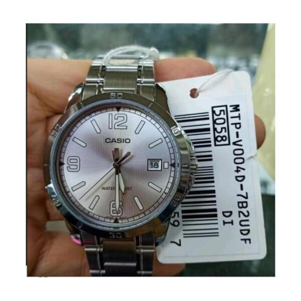 MTPV004D7B2 Reloj analógico de acero inoxidable con