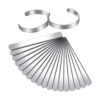 Hicarer 18 piezas de pulseras en blanco de acero