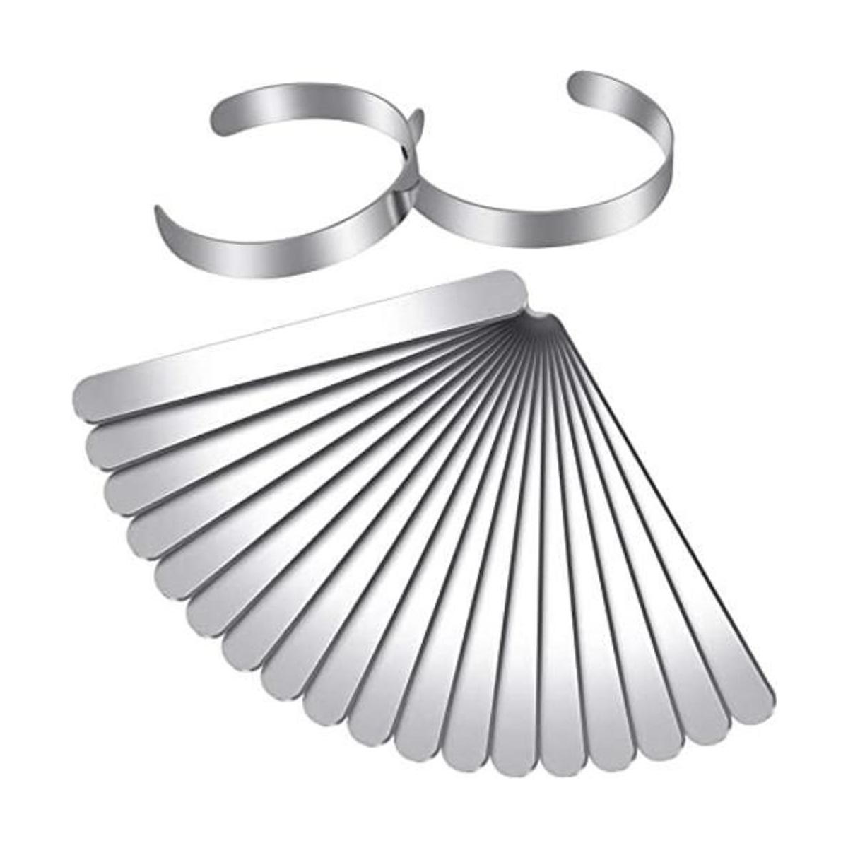 Hicarer 18 piezas de pulseras en blanco de acero