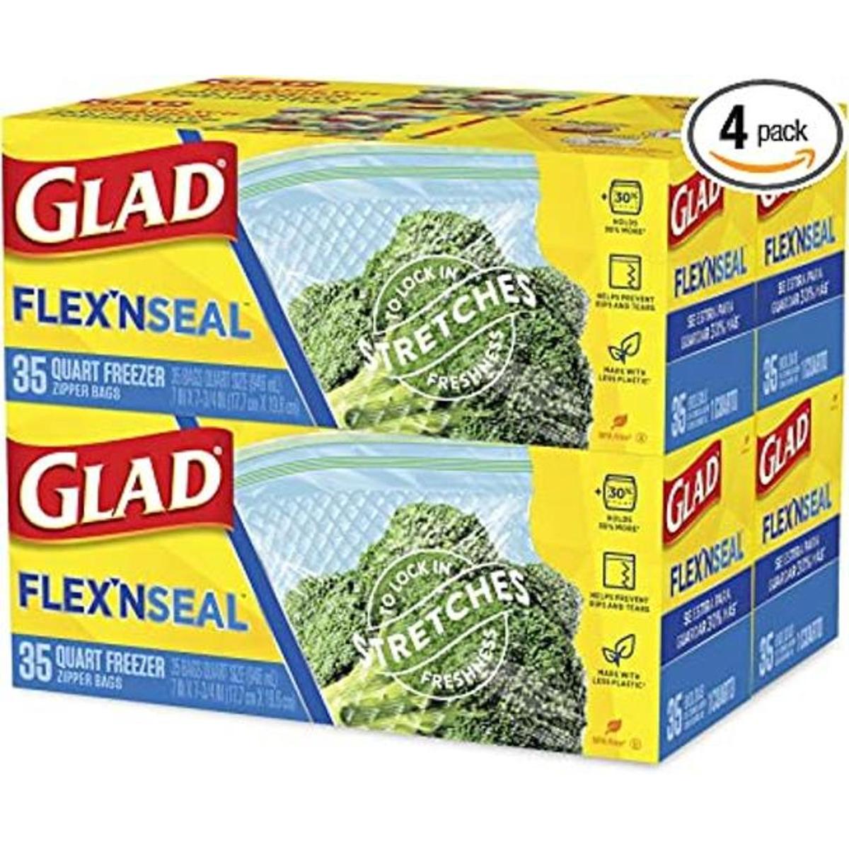 Glad Almacenamiento de alimentos Glad Flexn Seal Bolsas