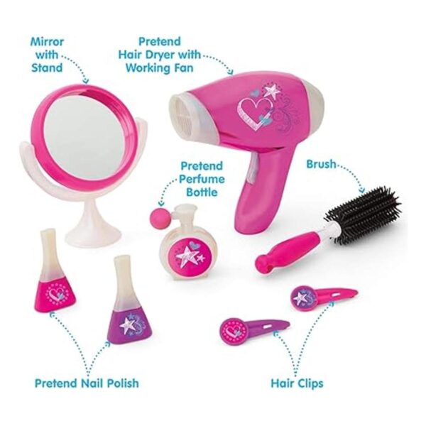 Kidoozie Glamour Juego de cosméticos y cabello para niñas