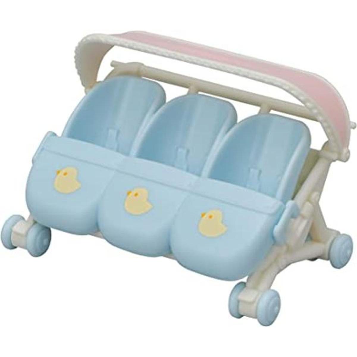 Calico Critters Cochecito triplete accesorio para bebés