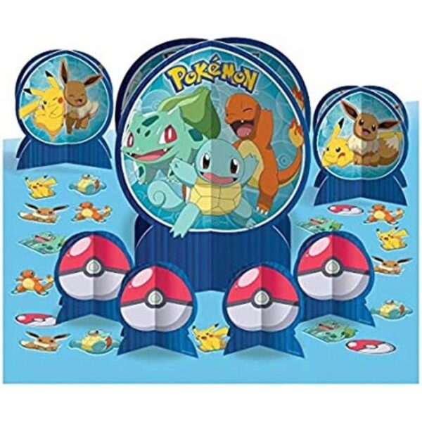 Centro de mesa y confeti Pokemon_1